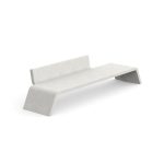 325 Mimetic Concrete Bench with Backrest