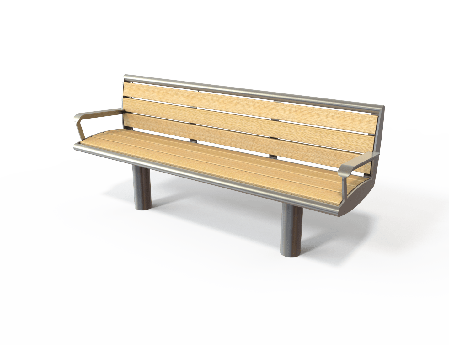 Dublin steel and timber seat