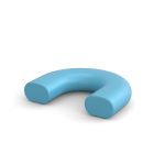 Caribou Curve Recycled Plastic Bench