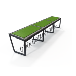 Trapezoid Cycle Shelter Extension Green Roof