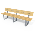 Large Winsford Bench with Backrest