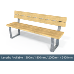 Winsford Bench with Backrest