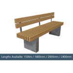 Greenwich Modular Bench with Backrest