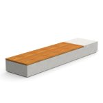 Log 400 Concrete Bench