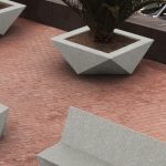 Origami Concrete Planter Scene