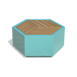 Siap Range Hex Pastel Wood Top