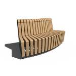 Arc Bench Curved
