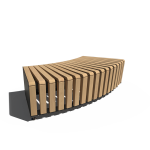 Arc Bench Curved No Back Rest