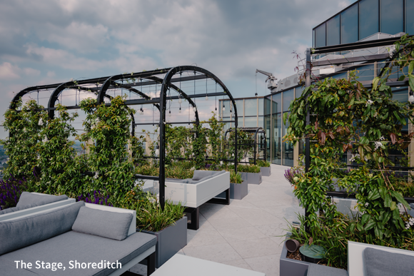 Urban Greening at The Stage, Shoreditch