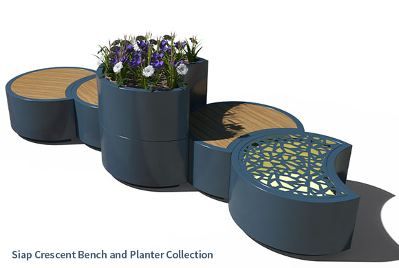 Siap modular seating and planter range