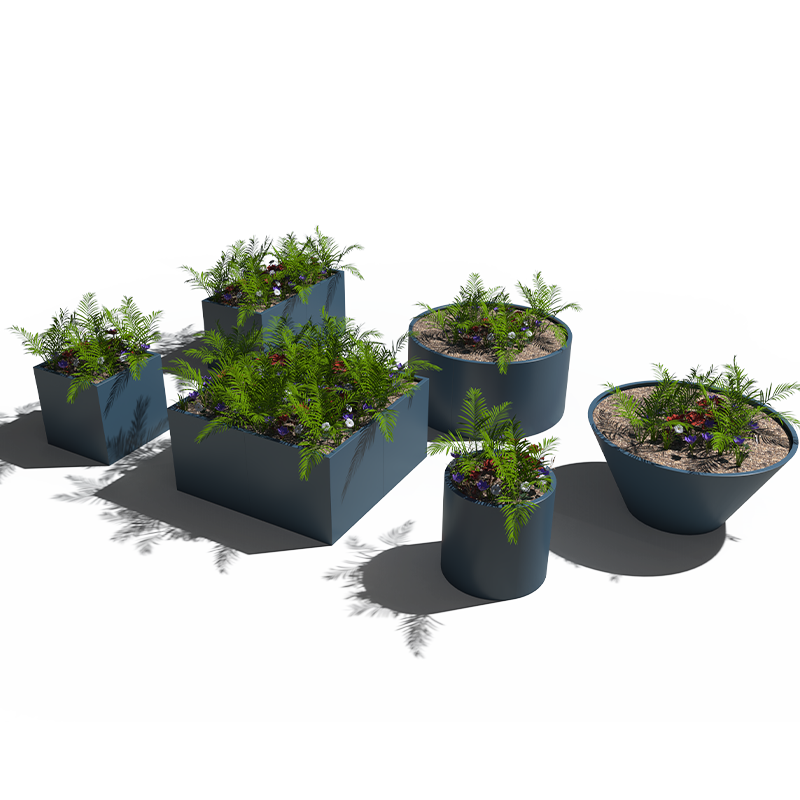 1000 Series Modular Metal Planters