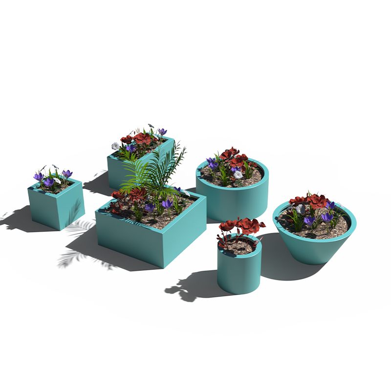 400 Series Modular Metal Planter Group Image