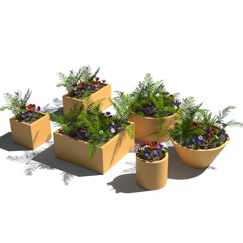 600 Series Modular Metal Planter Range