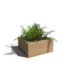 Modular Horizontal Timber Planter