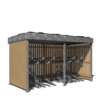 Wooden Modulo Cycle Storage Two Tier